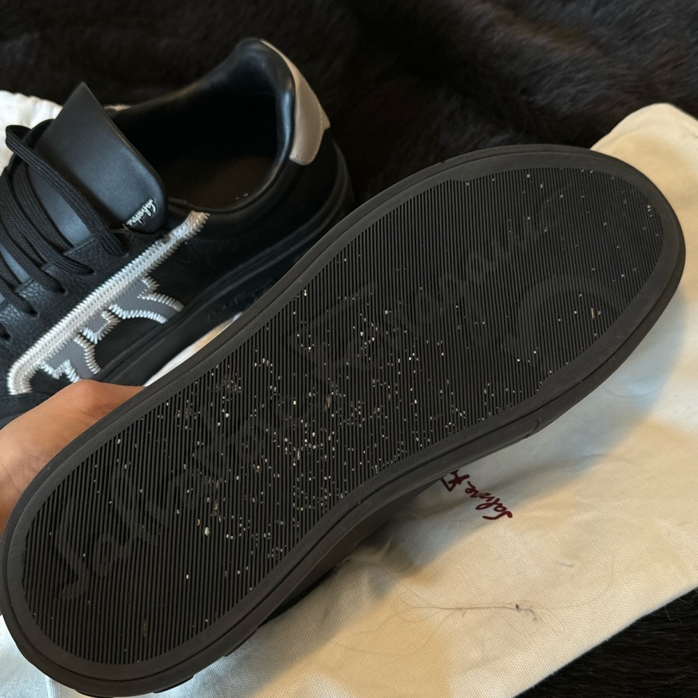 Salvatore Ferragamo Black and White Sneakers - Picture 5 of 5
